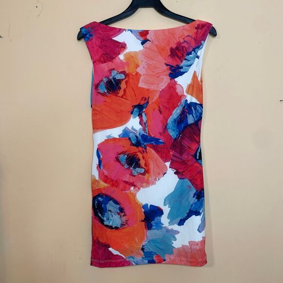 Trina Turk Dress Felana Floral Watercolor Jersey Dress, Size 4 - Picture 5 of 5